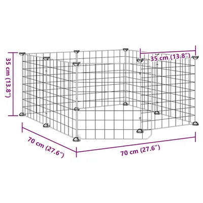 vidaXL cage pour animaux de compagnie Acier vidaXL cage pour animaux de compagnie Acier