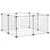 vidaXL cage pour animaux de compagnie Acier