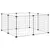 vidaXL cage pour animaux de compagnie Acier