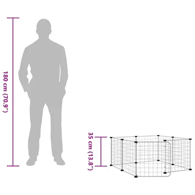 vidaXL cage pour animaux de compagnie Acier