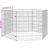 vidaXL enclos pour animaux Fer