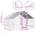 vidaXL cage pour poulets Acier
