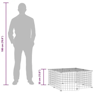 vidaXL cage pour animaux de compagnie Acier