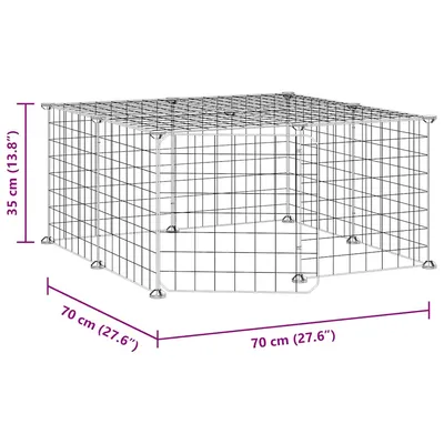 vidaXL cage pour animaux de compagnie Acier vidaXL cage pour animaux de compagnie Acier
