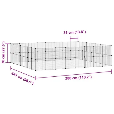 vidaXL cage pour animaux de compagnie Acier