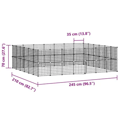 vidaXL cage pour animaux de compagnie Acier