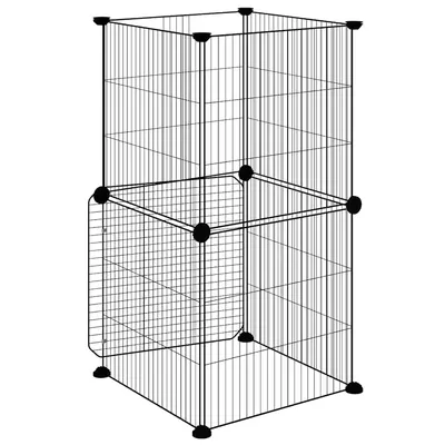 vidaXL cage pour animaux de compagnie Acier