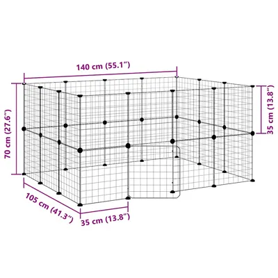 vidaXL cage pour animaux de compagnie Acier vidaXL cage pour animaux de compagnie Acier