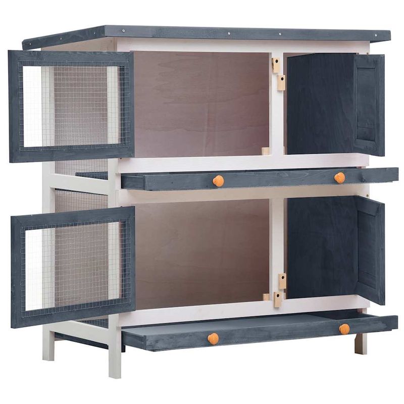 vidaXL clapier Bois