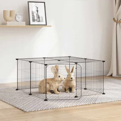 vidaXL cage pour animaux de compagnie Acier vidaXL cage pour animaux de compagnie Acier