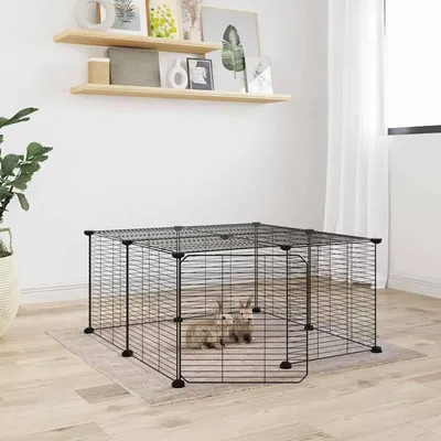 vidaXL cage pour animaux de compagnie Acier