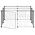 vidaXL cage pour animaux de compagnie Acier