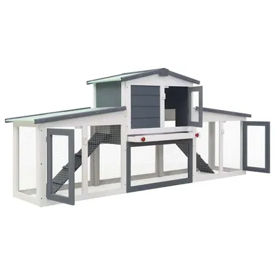 vidaXL clapier Bois