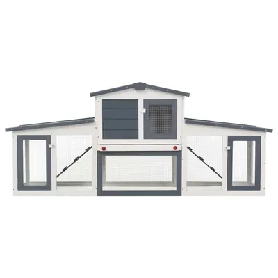 vidaXL clapier Bois