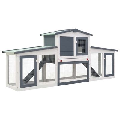 vidaXL clapier Bois