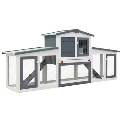 vidaXL clapier Bois