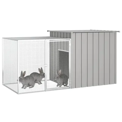 vidaXL cage pour lapins Acier
