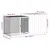 vidaXL cage pour lapins Acier
