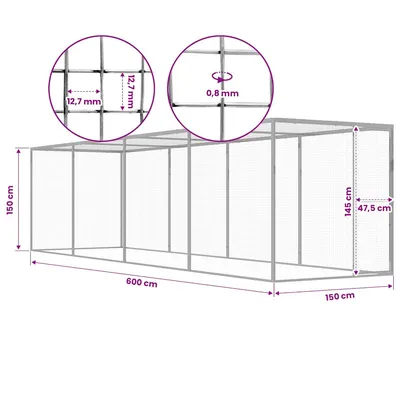 vidaXL cage pour chat Acier vidaXL cage pour chat Acier