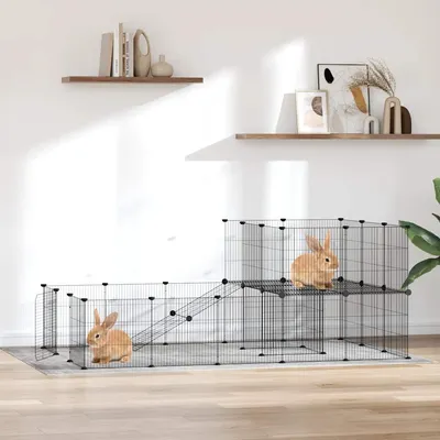 vidaXL cage pour animaux de compagnie Acier vidaXL cage pour animaux de compagnie Acier
