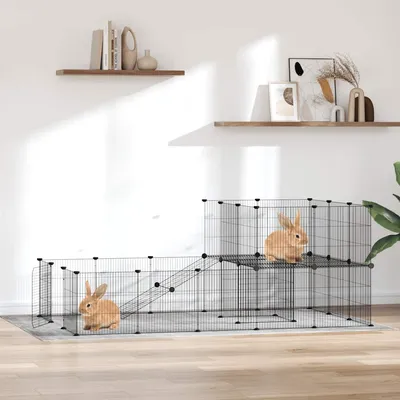vidaXL cage pour animaux de compagnie Acier