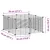 vidaXL cage pour animaux de compagnie Acier