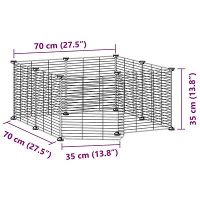 vidaXL cage pour animaux de compagnie Acier