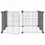 vidaXL cage pour animaux de compagnie Acier