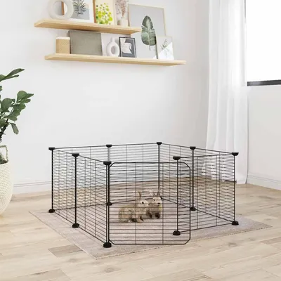 vidaXL cage pour animaux de compagnie Acier