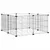 vidaXL cage pour animaux de compagnie Acier
