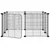 vidaXL cage pour animaux de compagnie Acier