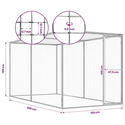 vidaXL cage pour chat Acier vidaXL cage pour chat Acier