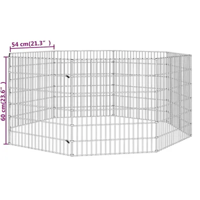 vidaXL enclos pour animaux Fer