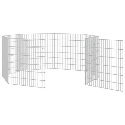 vidaXL enclos pour animaux Fer