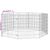 vidaXL enclos pour animaux Fer