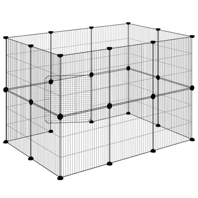 vidaXL cage pour animaux de compagnie Acier