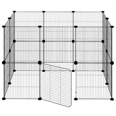 vidaXL cage pour animaux de compagnie Acier