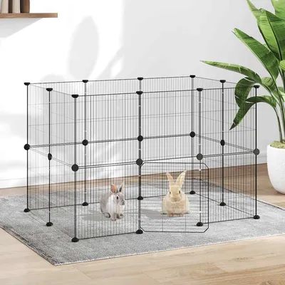 vidaXL cage pour animaux de compagnie Acier vidaXL cage pour animaux de compagnie Acier