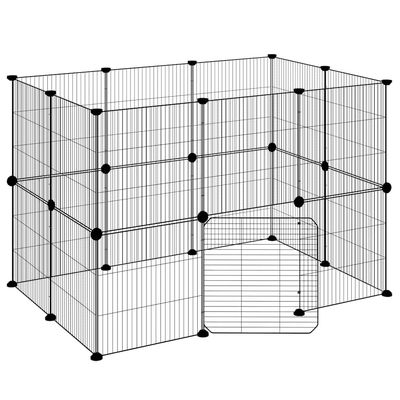 vidaXL cage pour animaux de compagnie Acier