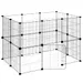 vidaXL cage pour animaux de compagnie Acier