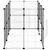 vidaXL cage pour animaux de compagnie Acier
