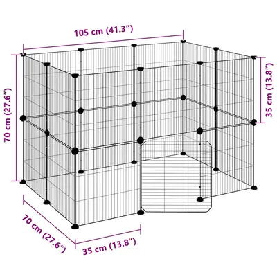 vidaXL cage pour animaux de compagnie Acier vidaXL cage pour animaux de compagnie Acier