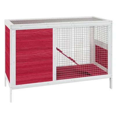 vidaXL clapier Bois de pin