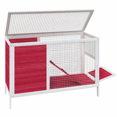 vidaXL clapier Bois de pin
