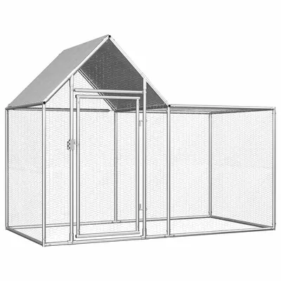 vidaXL poulailler Acier