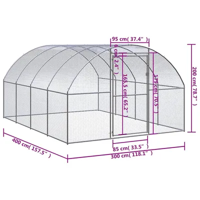 vidaXL poulailler Acier vidaXL poulailler Acier