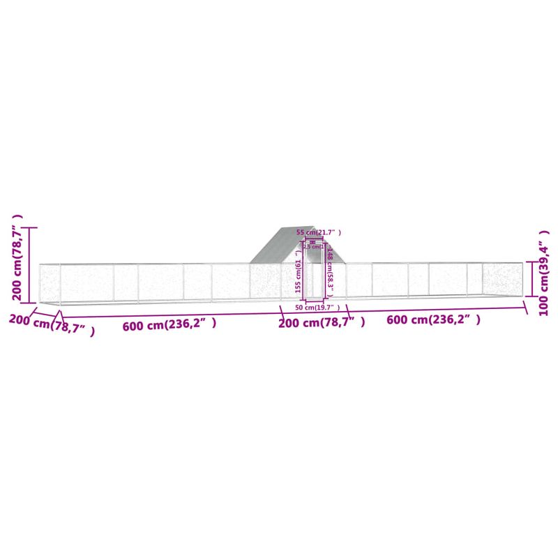 vidaXL poulailler Acier