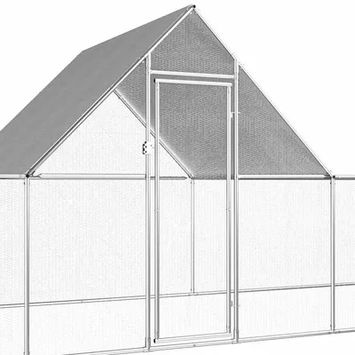 vidaXL poulailler Acier