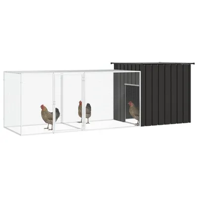 vidaXL cage à poules Acier
