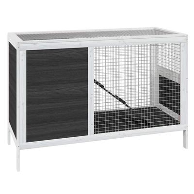 vidaXL clapier Bois de pin massif